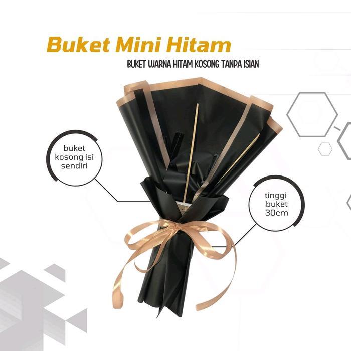Ready BUKET MINI SNACK WARNA HITAM Gift Makanan Food Manis