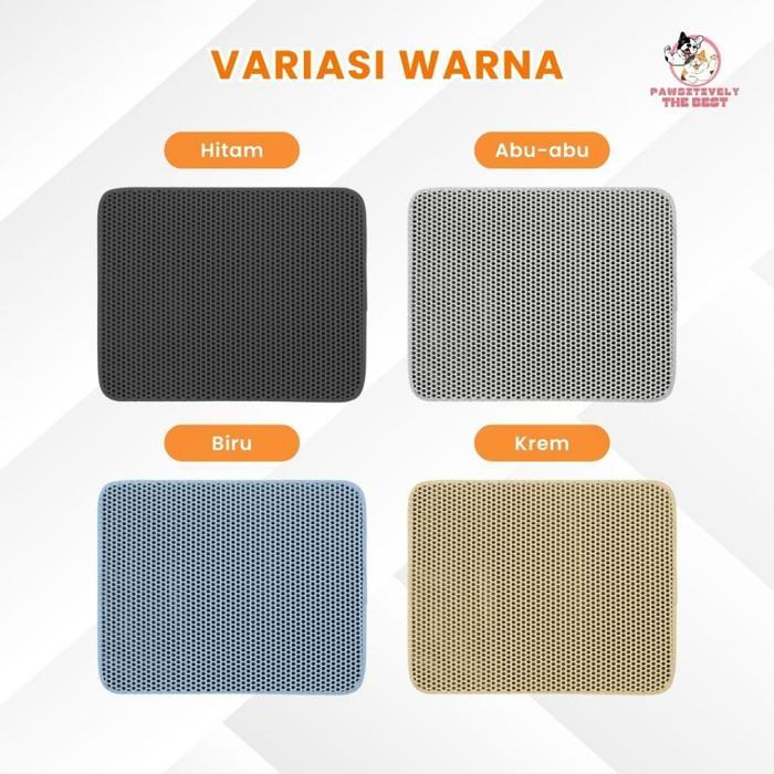 Alas Pasir Kucing - Karpet Pasir Kucing - Litter Mat Kucing - Keset Pasir Kucing - Alas Tatakan