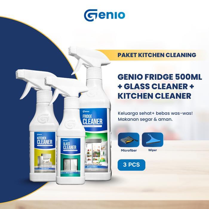 DISKON Genio PAKET BUNDLING Genio Cleaner & Kitchen Cleaner & Glass Cleaner - Cairan Pembersih