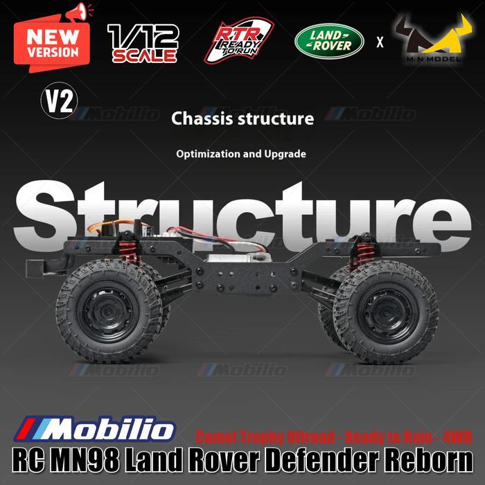 Rc Mn98 Cross 4X4 Waterproof Camel Trophy Full Propo Rtr Crawler 1/12