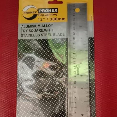:::::::] Siku tukang Prohex 12', penggaris siku tukang prohex 12"