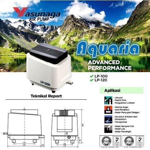 YASUNAGA LP-120H Pompa Udara Air Pump Aerator Blower