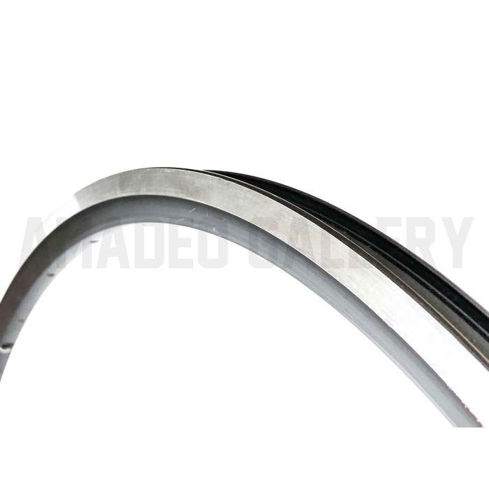TERBARU RIMS 700C 32H RIMS ARAYA AR 713 32 HOLE BLACK HITAM SILVER DOUBLE WALL