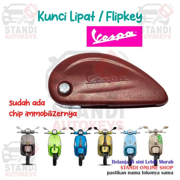 READY Terlaris Kunci Duplikat Vespa Matic Flipkey Kunci Lipat Untuk Motor 946 LX Primavera Sprint