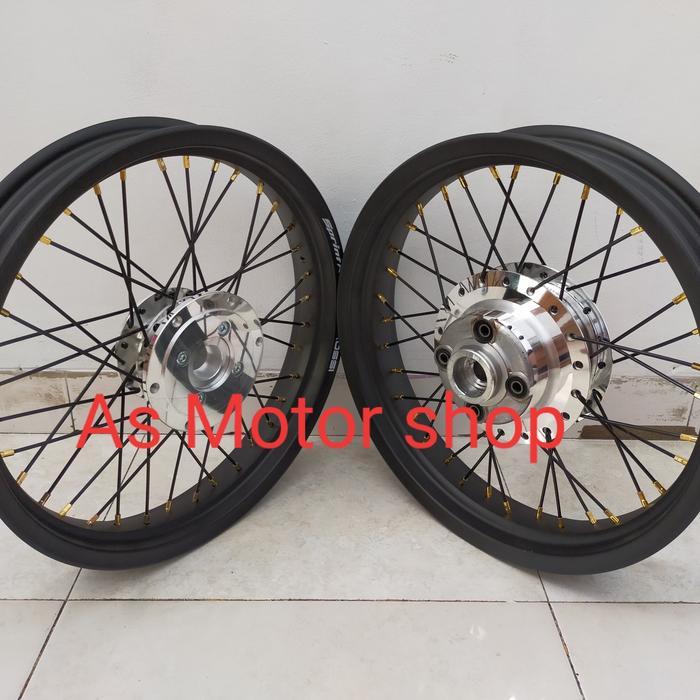 sepaket velg tromol jari2 250 - 350 ring 17 megapro primus new megapro