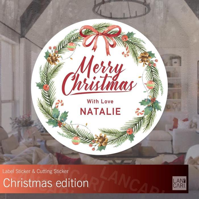 STIKER LABEL NATAL CHRISTMAS UNDANGAN AMPLOP STICKERS CUSTOM SNACK
