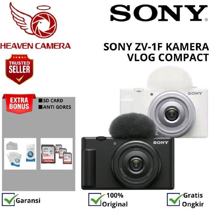 Sony Zv-1F Sony Zv 1F Sony Zv1F Digital Compact Kamera Vlog 4K Terbaru 