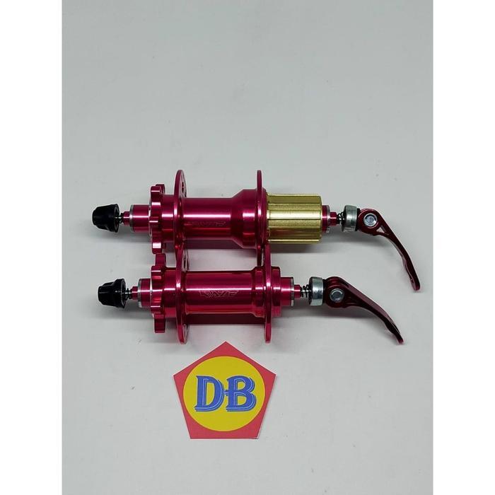 Hub raze 32 hole freehub 4 bearing jangkrik sepeda MTB merah