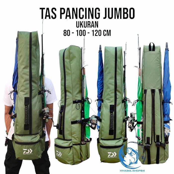 Daiwa Fishing - Tas Pancing Jumbo Ransel Waterproof Daiwa Ukuran 80/100/120Cm Muat 1011 Joran