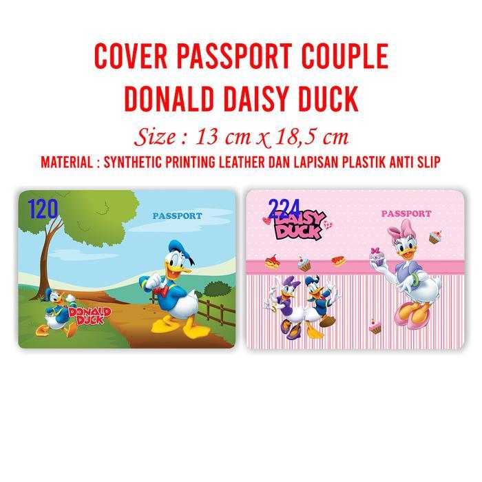 Ready Cover Passport Seri Couple Donald Daisy Sampul Buku Paspor Case Holder Document Travelling