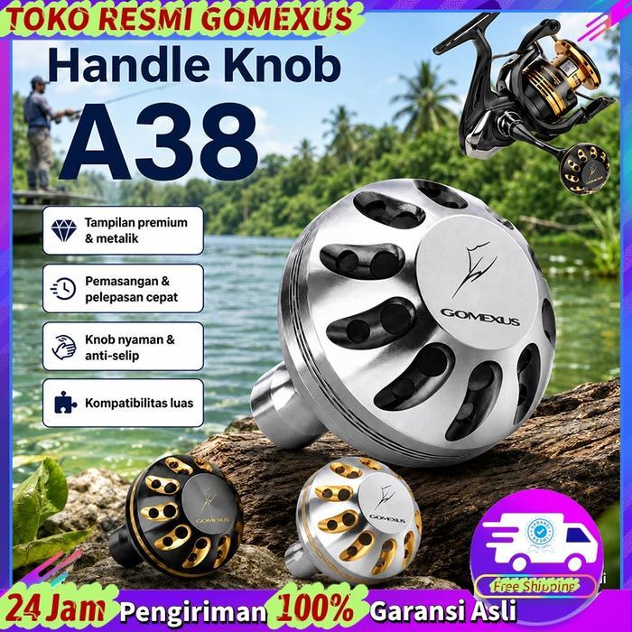 PROMO In stockGomexus Handle Knob 35-41mm Joran BC pancing alat pancing set knop Stradic Daiwa