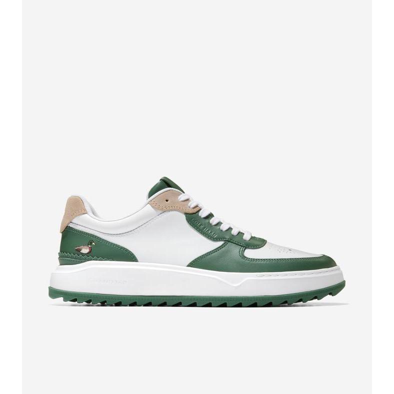 Cole Haan Men Grandpro Crossover Golf - Sepatu Pria (Optic White) - Optic White, W7