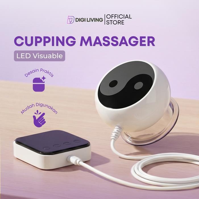 Digiliving- LED Visuable Smart Cupping Massager Premium Cupping and Scraping Device for Effective