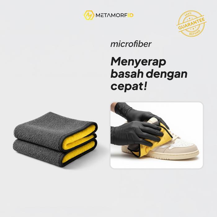 Metamorfid Lap/Kain Pembersih Serbaguna - Microfiber Cloth 250gsm - Daya Serap Tinggi Multipurpose