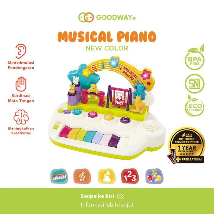 CUTE Goodway Musical Piano / Mainan Bayi / Mainan Edukasi Piano Mainan Anak / Mainan Musik Anak