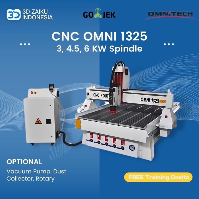 OMNI 1325 CNC Router 130x250 cm with Ballscrew and Hiwin Linear Rail