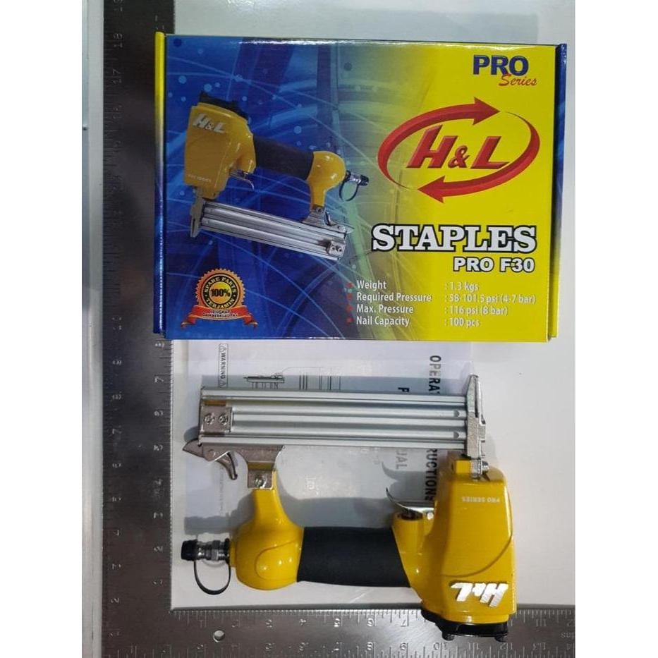 Orange F30 Air Nailer Staples Angin Paku Tembak