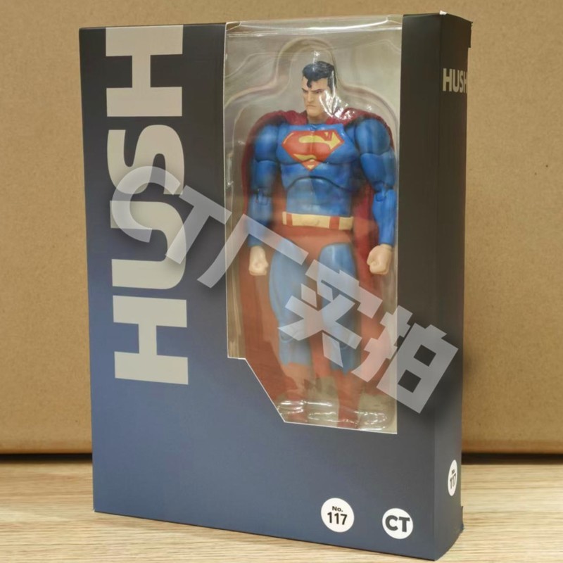 16cm Ct Factory Superman Mafex 117 Comic Hush Dc Justice League Articulated Action Figure
