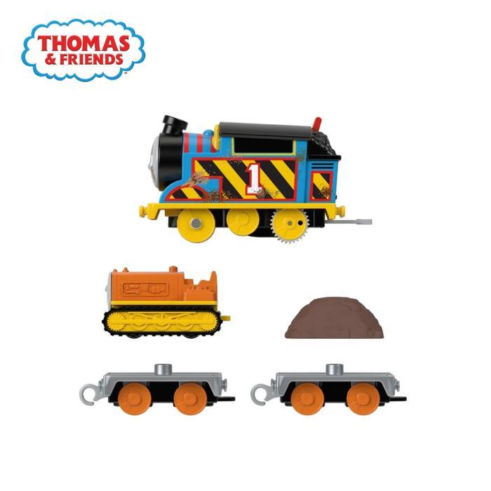 New Look Thomas & Friends Motorized Construction Crew Thomas & Terence The Tractor - Mainan Kereta