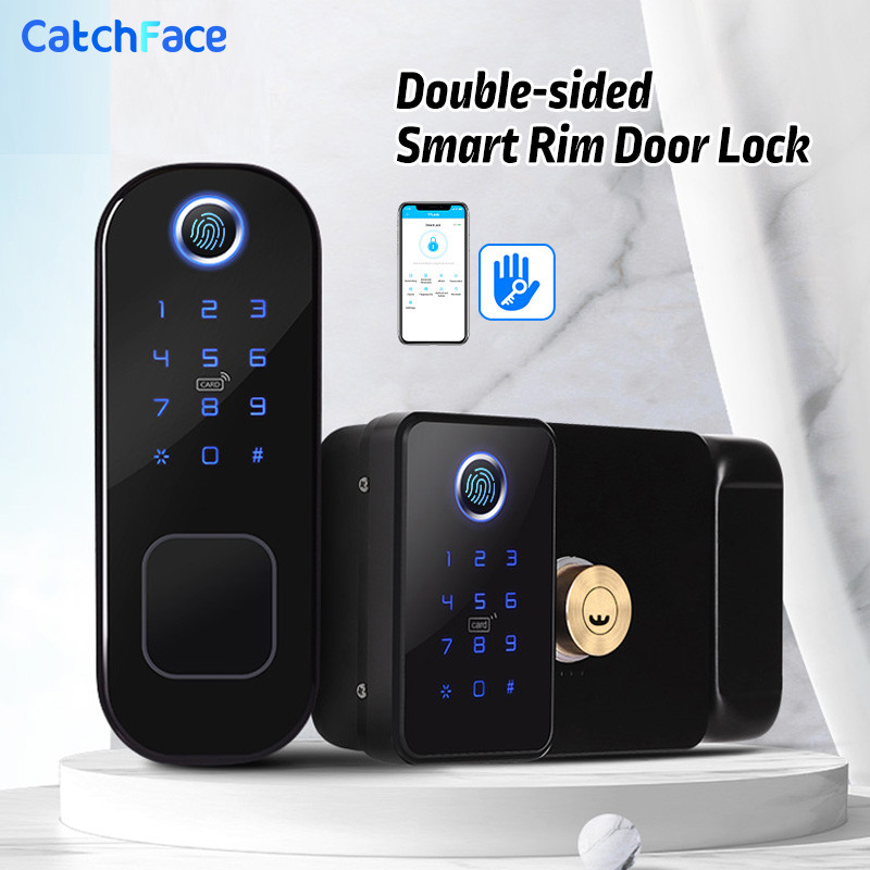 New Dual System Double Side Fingerprint IP66 terproof Outdoor Gate Bluetooth TTLock App Passcode