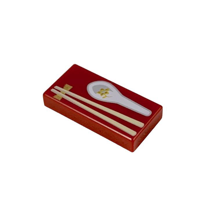 LEGO Part 3069bpb0704 - Chopsticks & Chinese Soup Spoon (80101)