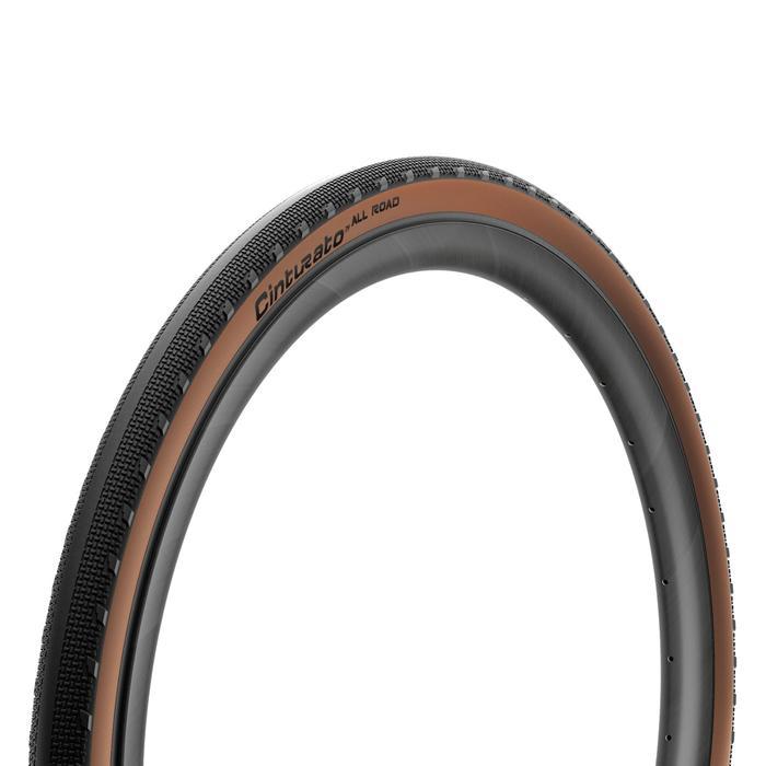 Ban Luar Sepeda Pirelli 700X45 Cinturato All Road Gravel Folding Tire Classic Tan Brown Wall