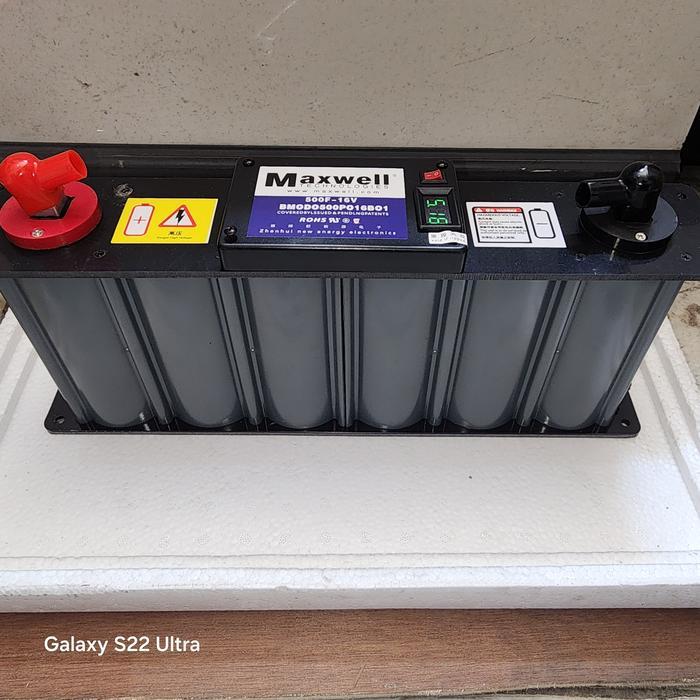 READY Capasitor bank Maxwell usa 500farad 16volt dc