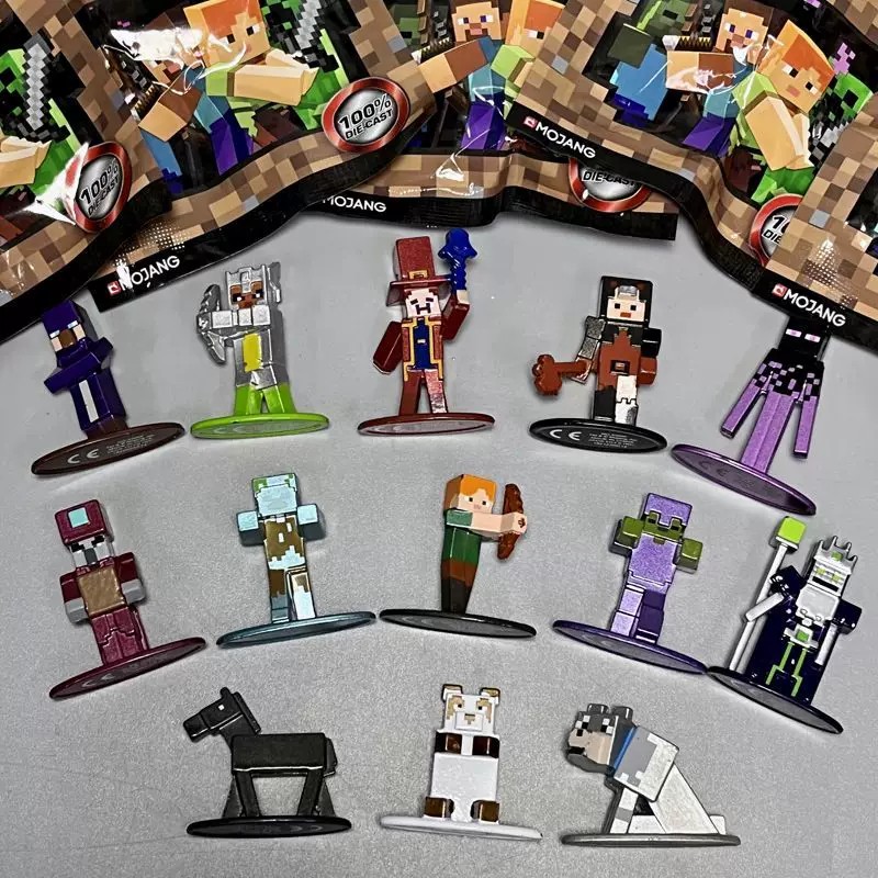Jada Nano Metalfigs Minecraft W1 DieCast Steve Enderman Wither Creeper Mystery Blind Bag Gifts Toy