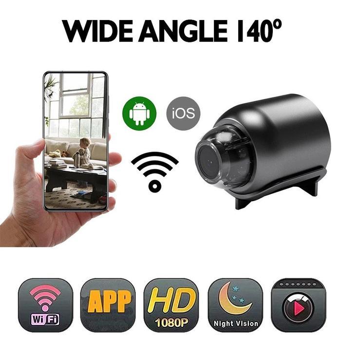 Promo X5 Kamera Cctv Mini Kamera Keamanan Wifi Kamera Kecil Hd 1080P Kamera Keamanan Bluetooth Cctv