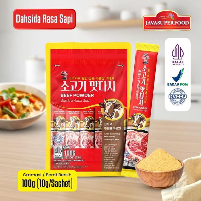 HALAL DASHIDA RASA SAPI 100G ISI 10 SACHET / SOGOGI DASHIDA SOUP / BUBUK SAPI / BUMBU SAPI / KALDU