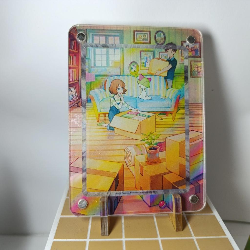 Pokemon Card Acrylic Magnetic Display Extended Art Ralts AR Scarlet VIolet Extender Kartu Poke Akril