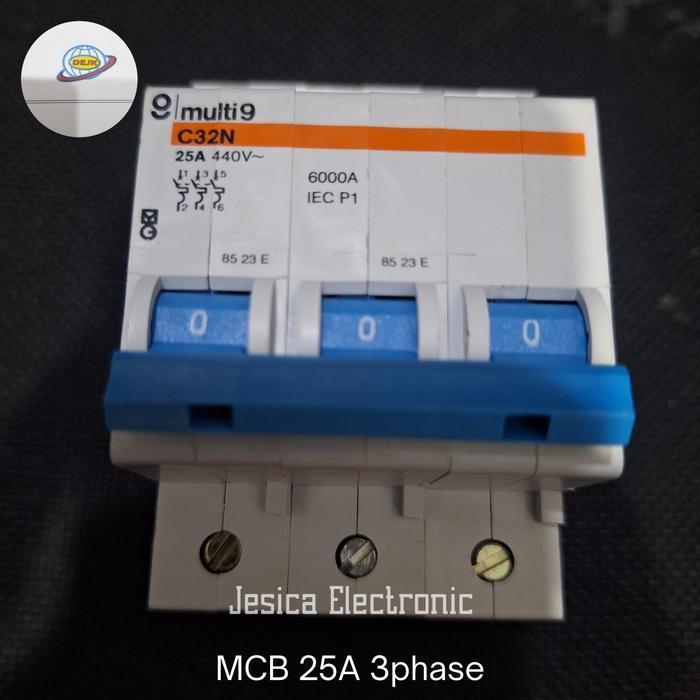 MCB PLN MULTI 25A 3PHASE ASLI ORIGINAL READY STOCK