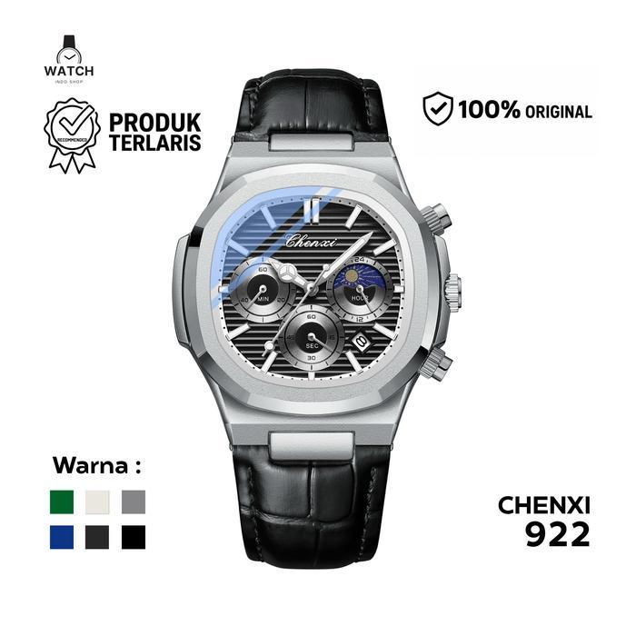 SIAPKIRIM [SPECIAL LIVE] CX-922 Jam Tangan Pria Multifungsi Kalender Chronograph Moon phase Quartz