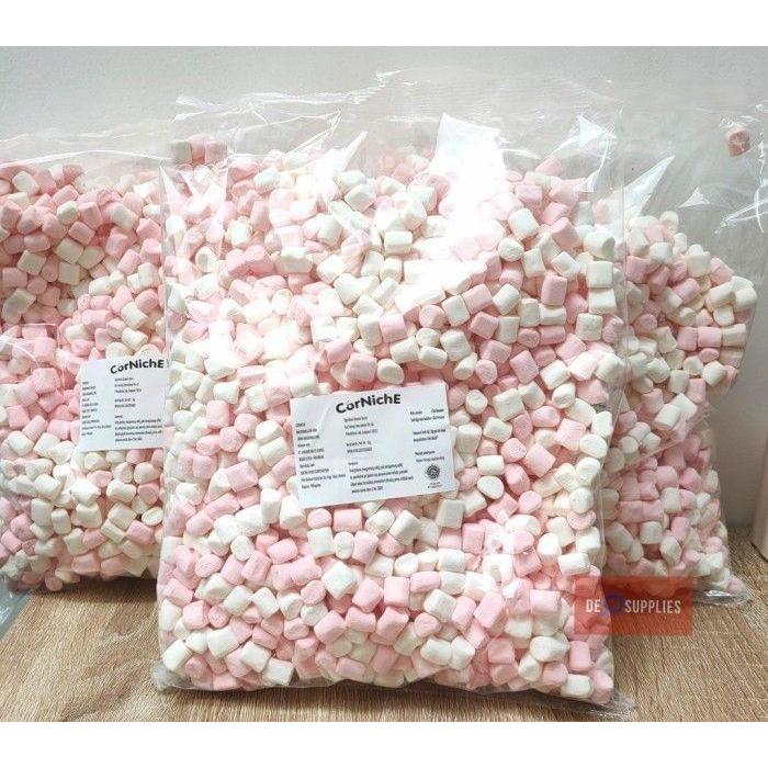 CORNICHE MARSHMALLOW MINI WHITE PINK 1KG