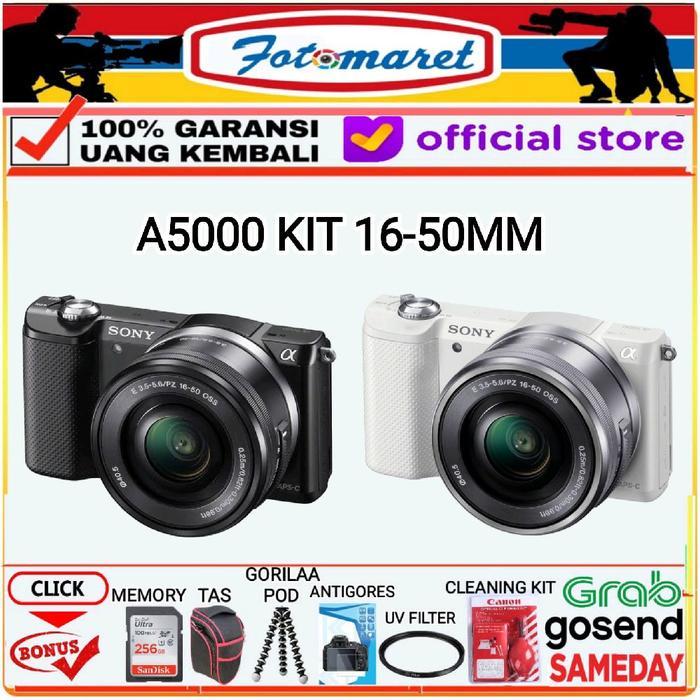 KAMERA SONY A5000 KIT 16-50MM OSS / SONY A5000 KIT 16-50MM - BODY ONLY