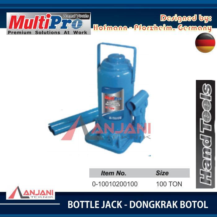 DONGKRAK BOTOL HIDROLIK 100 TON MULTIPRO BOTTLE JACK HYDRAULIC 100TON