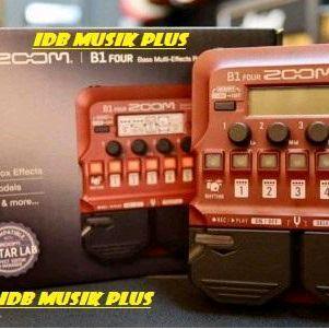 Multi Efek Bass Zoom B1 Four + Adaptor Zoom Ad-16E Original Zoom Audio