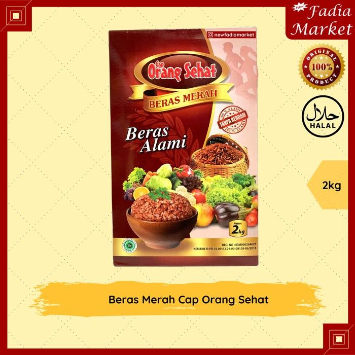 i5z3 Beras Merah 2Kg Cap Orang Sehat