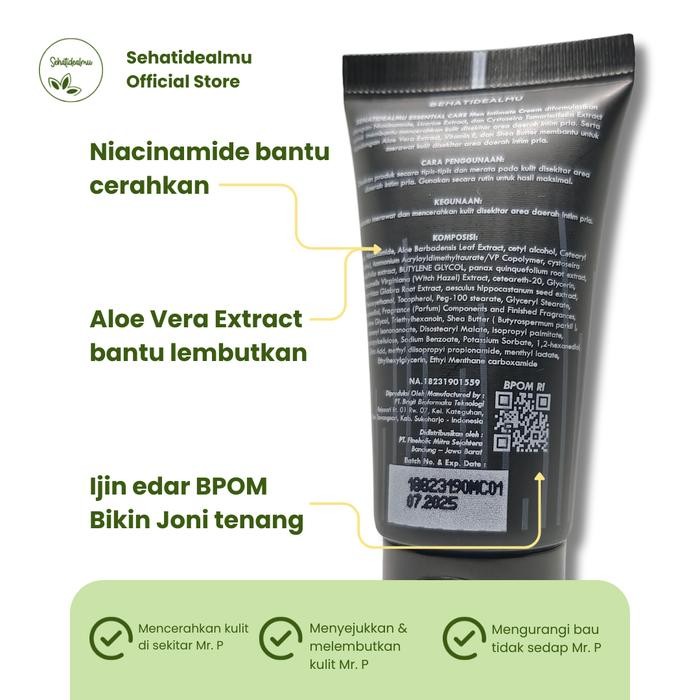 SEFORMEN MEN HYGIENE SABUN JONI X SEHATIDEALMU MEN CREAM PELENGKAP PUREVIVE JONI CREAM SOAP 30 GRAM