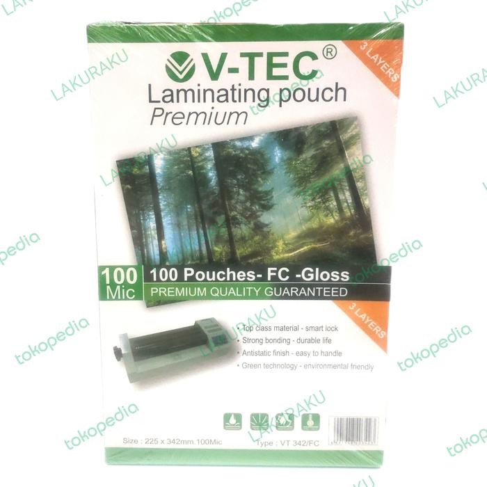 

PLASTIK LAMINATING FILM V-TEC F4 FC F/C VT 342/FC PER 1 PAK ISI 100
