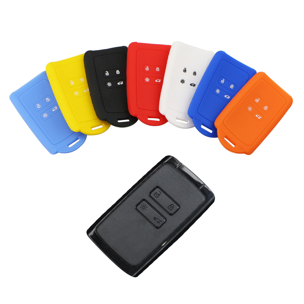Silicon Silicon Key Case Cover for Dacia 3 Renault Captur Zoe Espace 5 Clio Megane 4 Arkana Anti-Scr