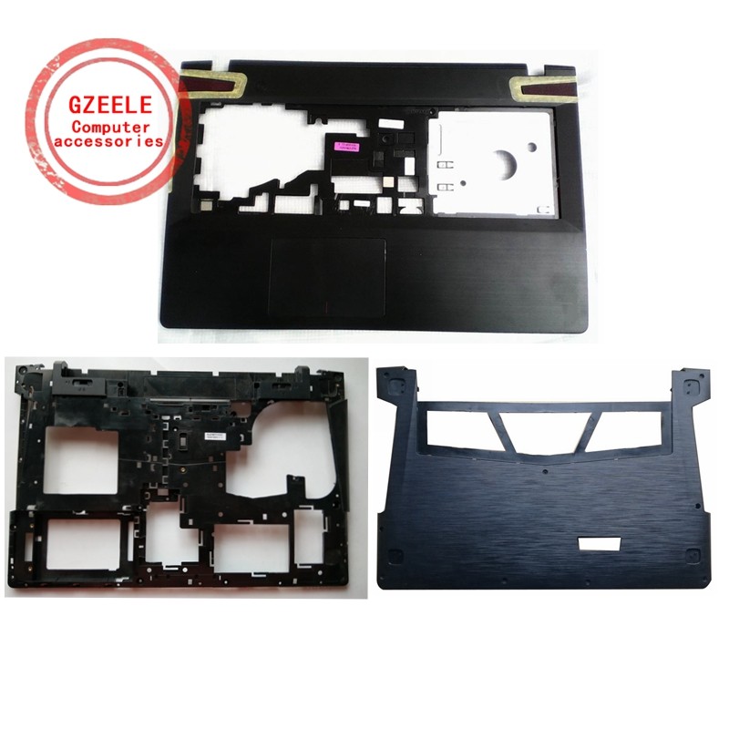 Casing Laptop NEW Laptop Cover Palmrest/Bottom Case/Bottom Door Cover For Lenovo Ideapad Y500 Y510 Y