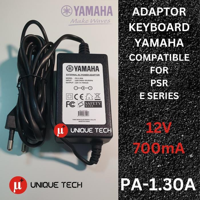 Terlaris ADAPTOR KEYBOARD YAMAHA PA 1.30A 12V 700MA PSR E 403 E203 E303 E403 SALE