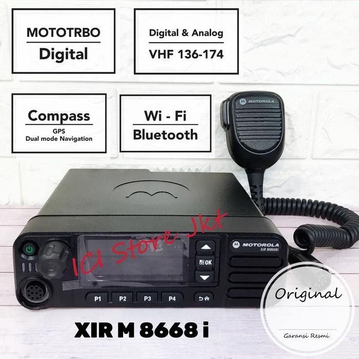 Radio Rig Motorola Xir M8668i VHF (garansi resmi)