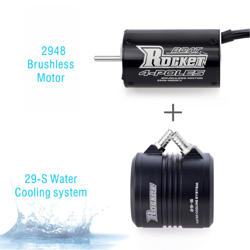 Surpass Rocket 2948 Waterproof Brushless Motor 2958 2968 Rc Jacket Water Cooling Jacket 29-S / L for