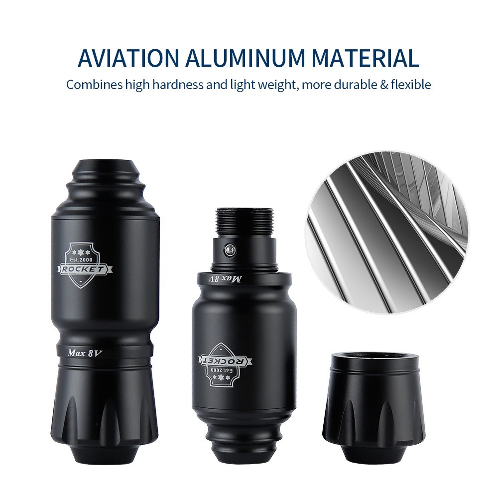 9000RPM Mini Rocket Tattoo Pen RCA Connector Short Rotary Tattoo Pen Cartridge Machine Professional 