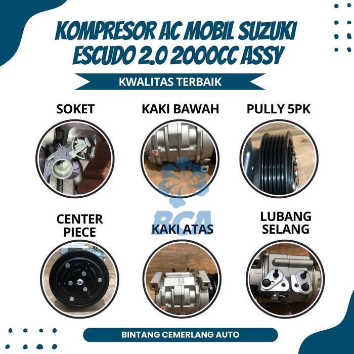 KOMPRESOR AC MOBIL SUZUKI ESCUDO 2.0 2000CC ASSY TERMURAH