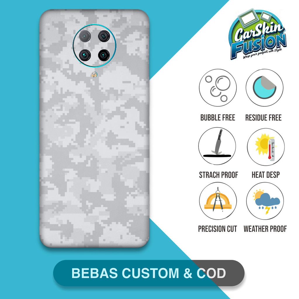 Garskin Skin Poco F2 Pro camo Anti-Scratch Protector Case | by Fusion Kode - eur