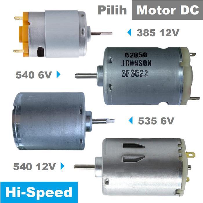 Dinamo High Speed Dc Motor Diy Mini Grinder Mesin Bor Gerinda 3 6 12 V
