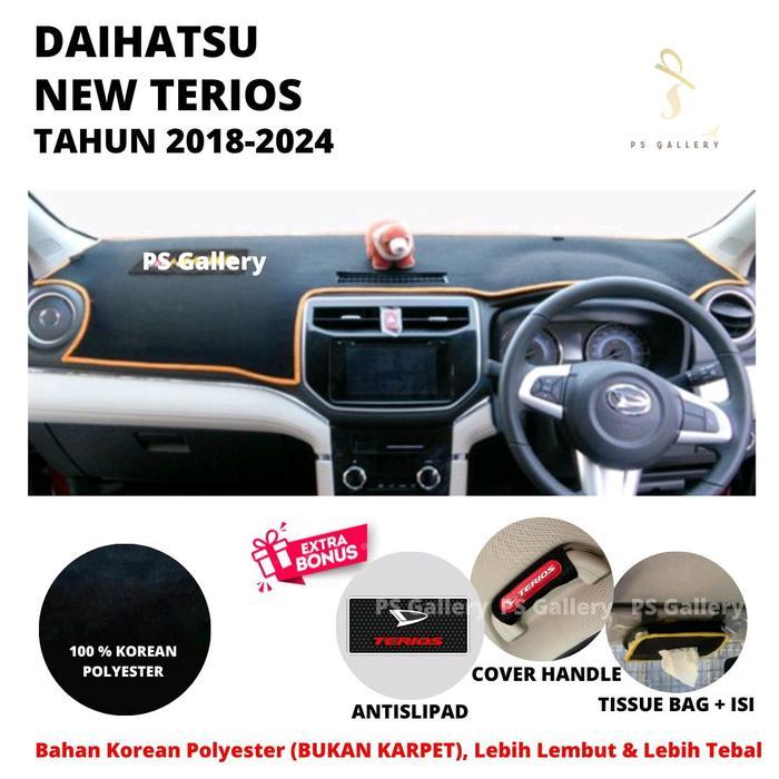 Alas Dasbor Mobil New Terios Tahun 2018-2024 Aksesoris Cover Dashboard Premium